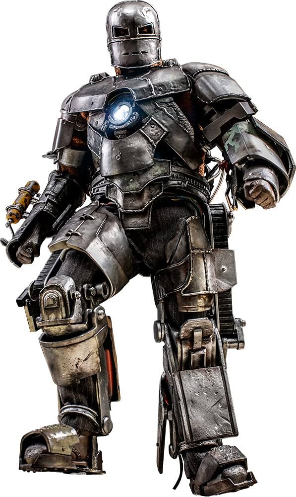 Hot Toys 1:6 Iron Man Mark I, srebrny : Amazon.pl: Zabawki